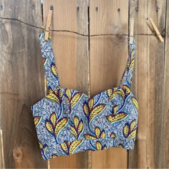 Zara tribal print crop top size XS - Picture 2 of 9